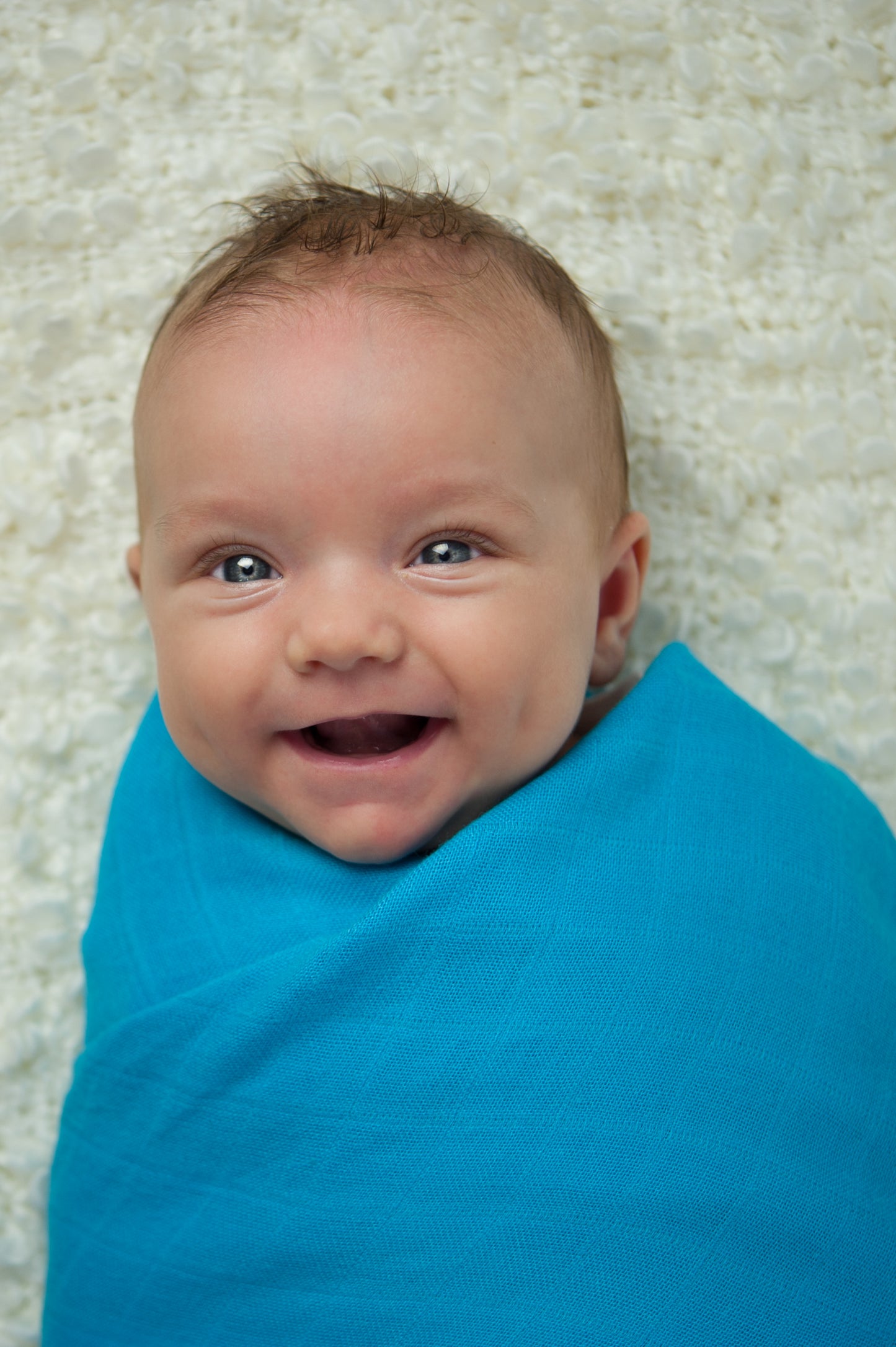 Bamboo Swaddle 47.2" x 47.2" - Baby Blue