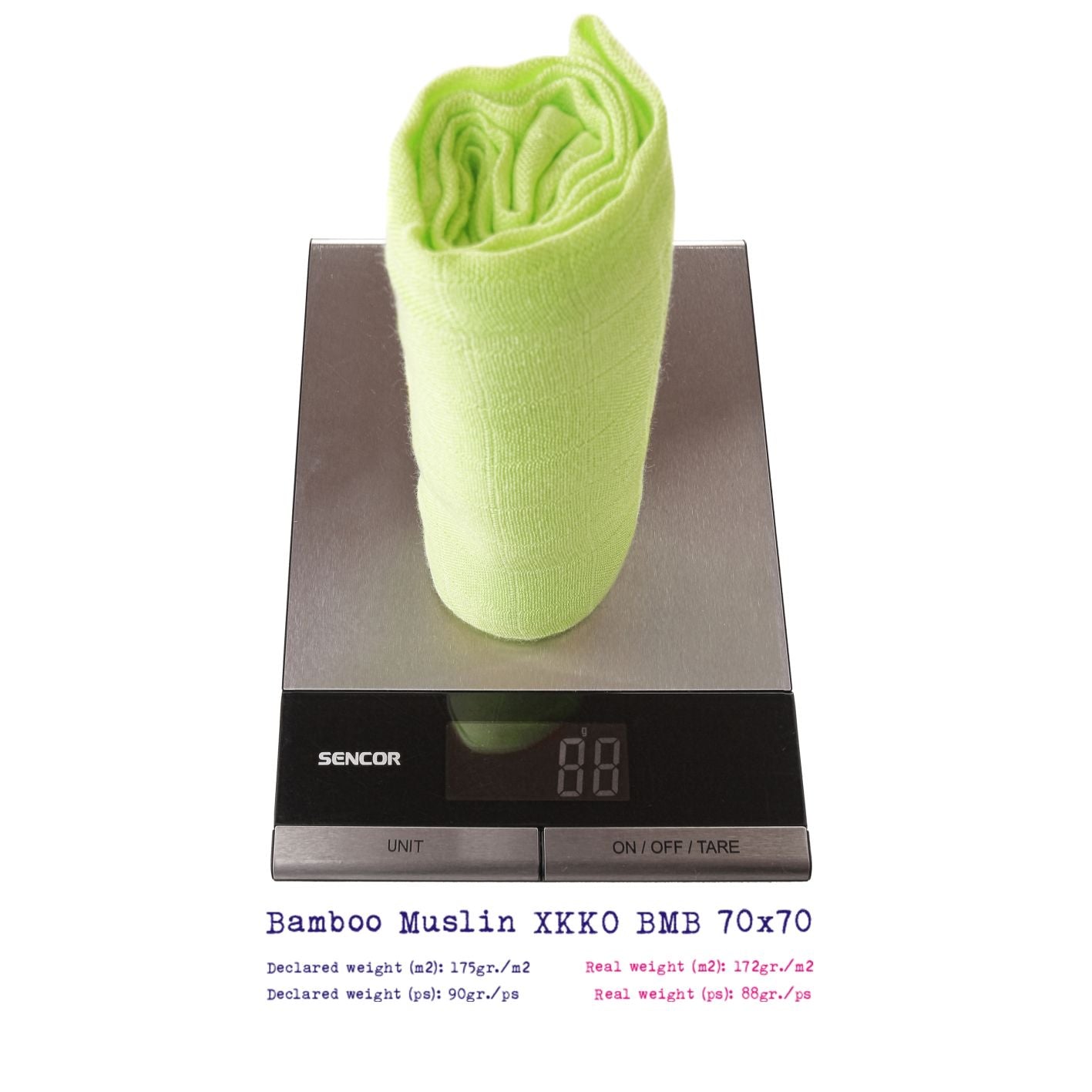 Bamboo Muslins 27.5" x 27.5" - Natural (3 Pack)