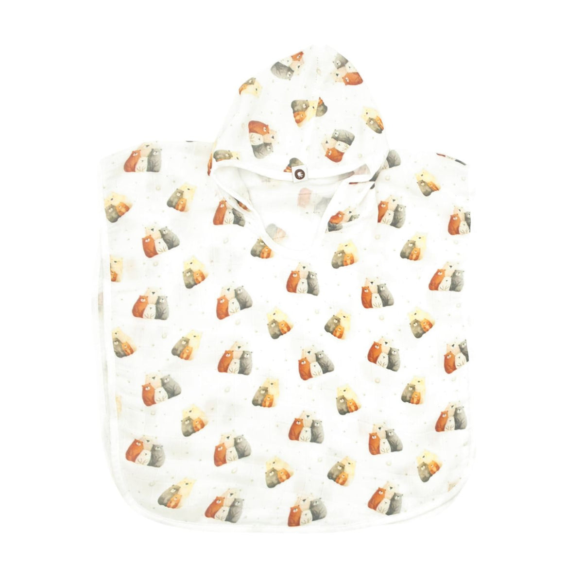 Bamboo Muslin Poncho - Bear Family