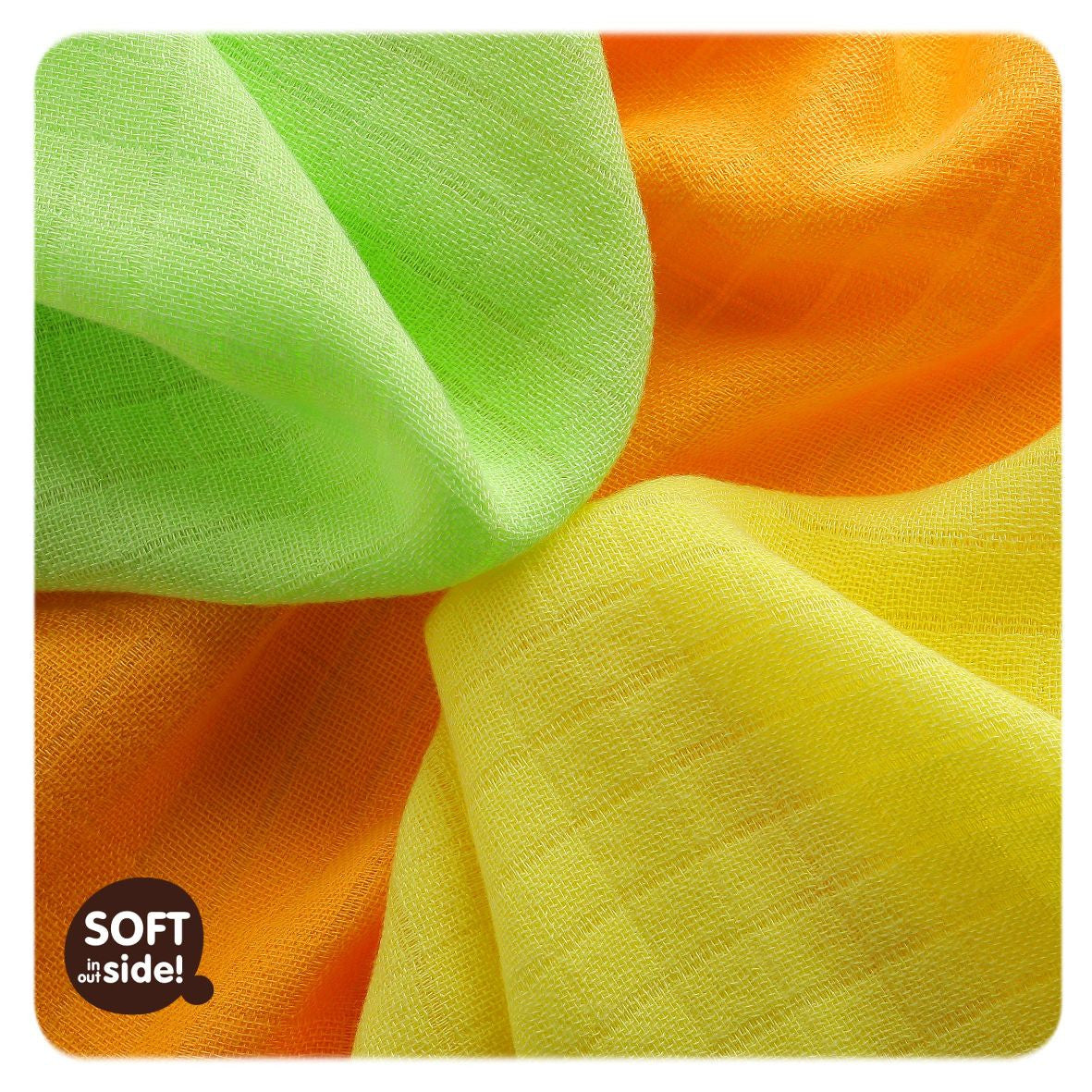 Bamboo Muslins Wipes 11.8" x 11.8" - Colours Mix (9 Pack)