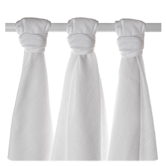Bamboo Muslins 27.5" x 27.5" - Natural (3 Pack)