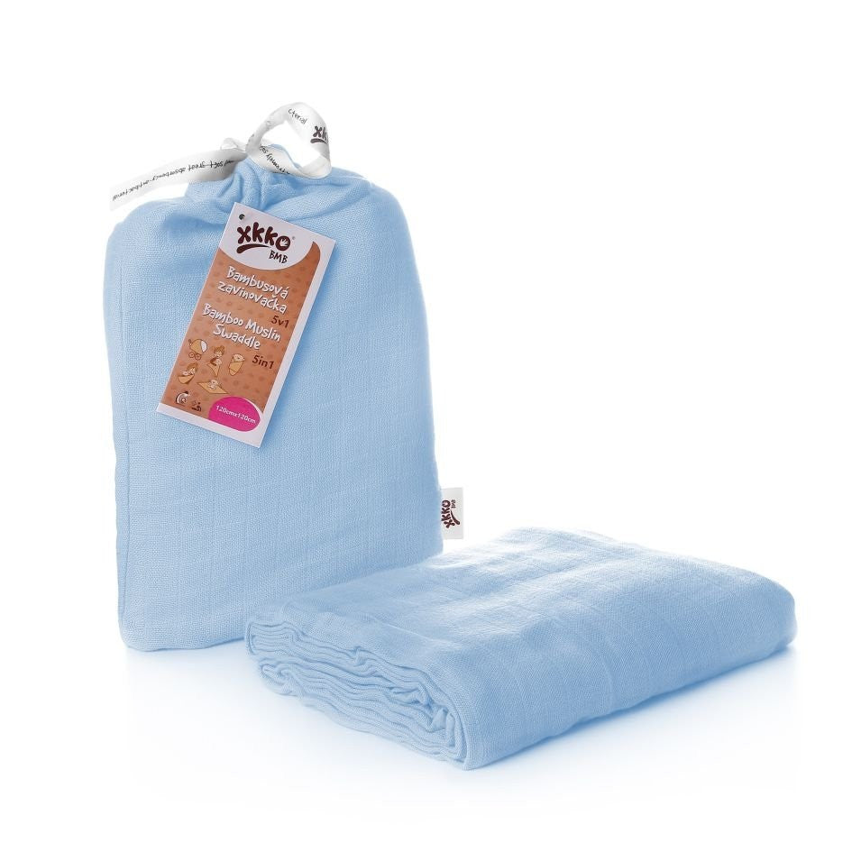 Bamboo Swaddle 47.2" x 47.2" - Baby Blue