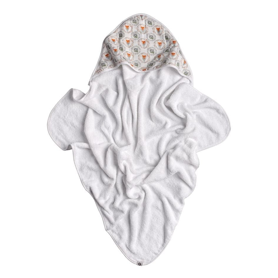 Bamboo Hooded Terry Towel 35.4" x 35.4" - Fox & Raccoon