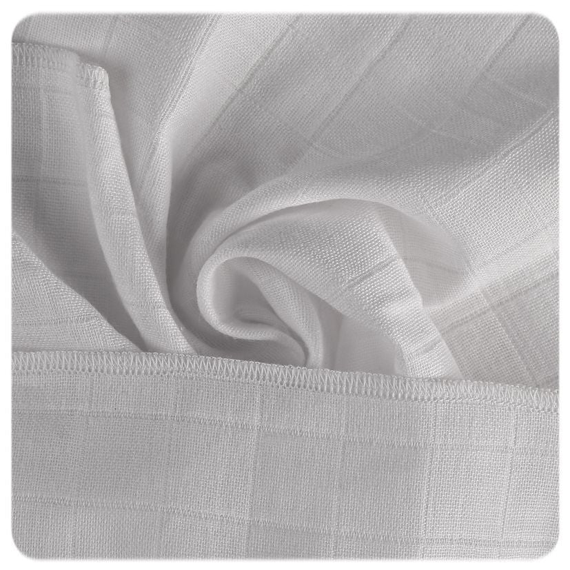 Organic Cotton Old Times Muslins 15.7" x 15.7" - White (10 Pack)