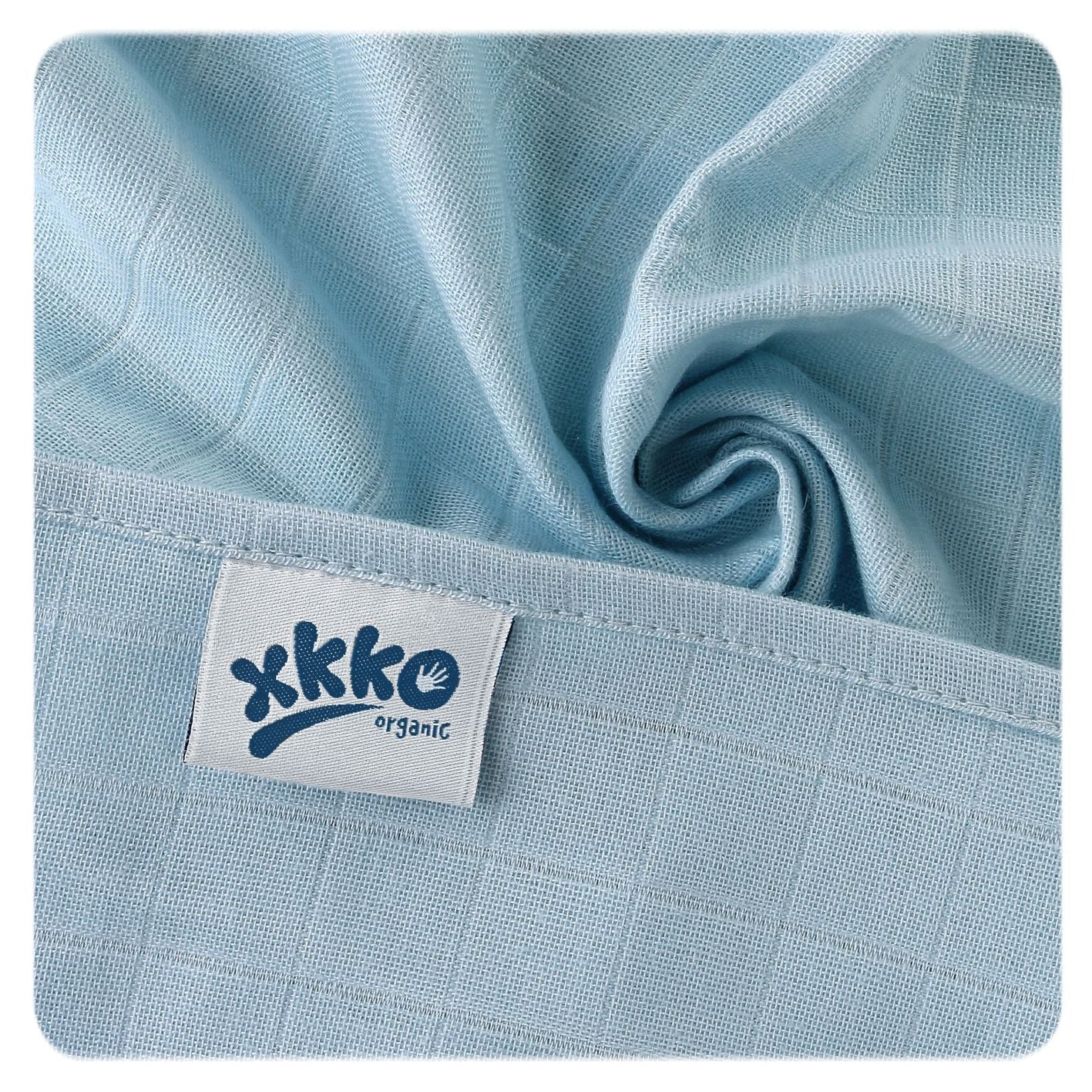 Organic Cotton Old Times Muslins 27.5" x 27.5" - Pastels for Boys (5 Pack)