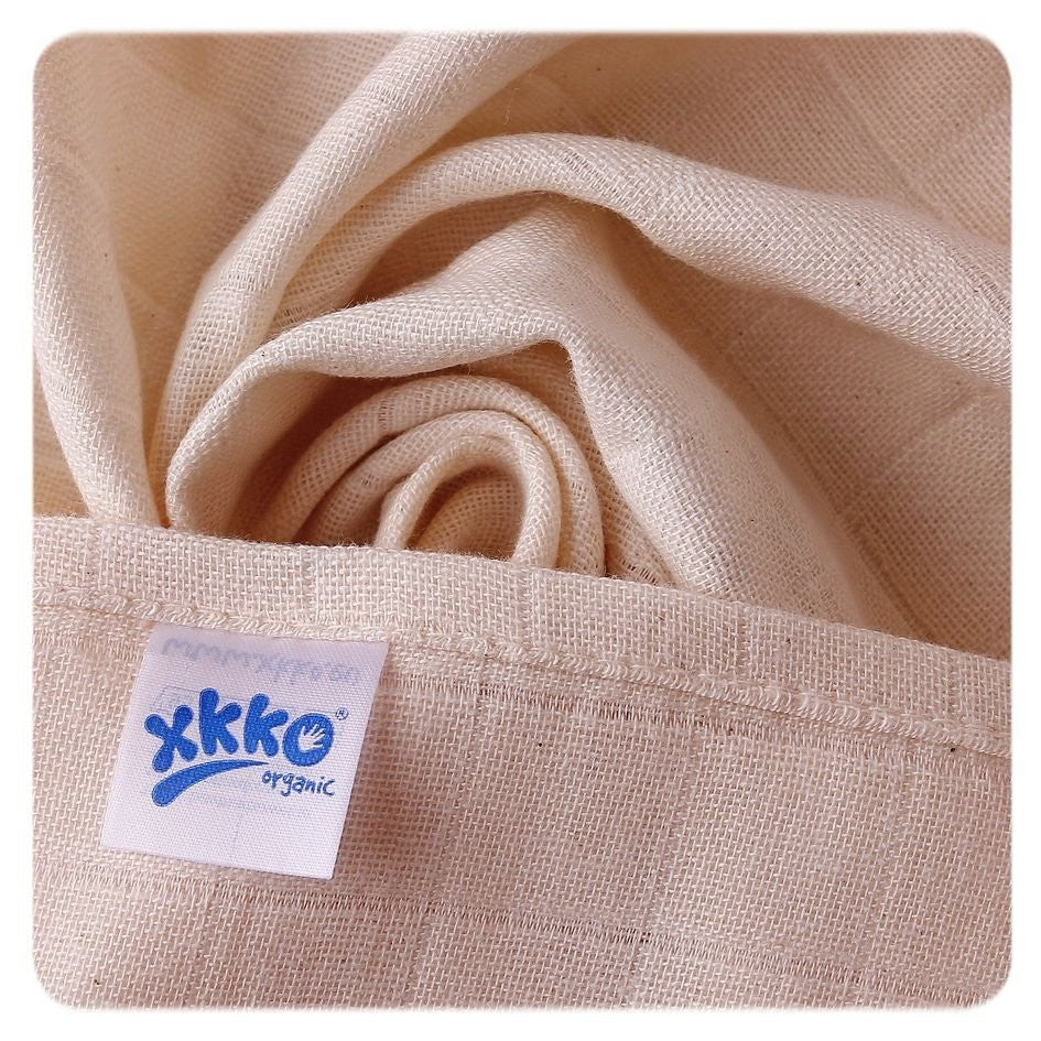 Organic Cotton Old Times Muslins 31.4" x 31.4" - Natural (5 Pack)