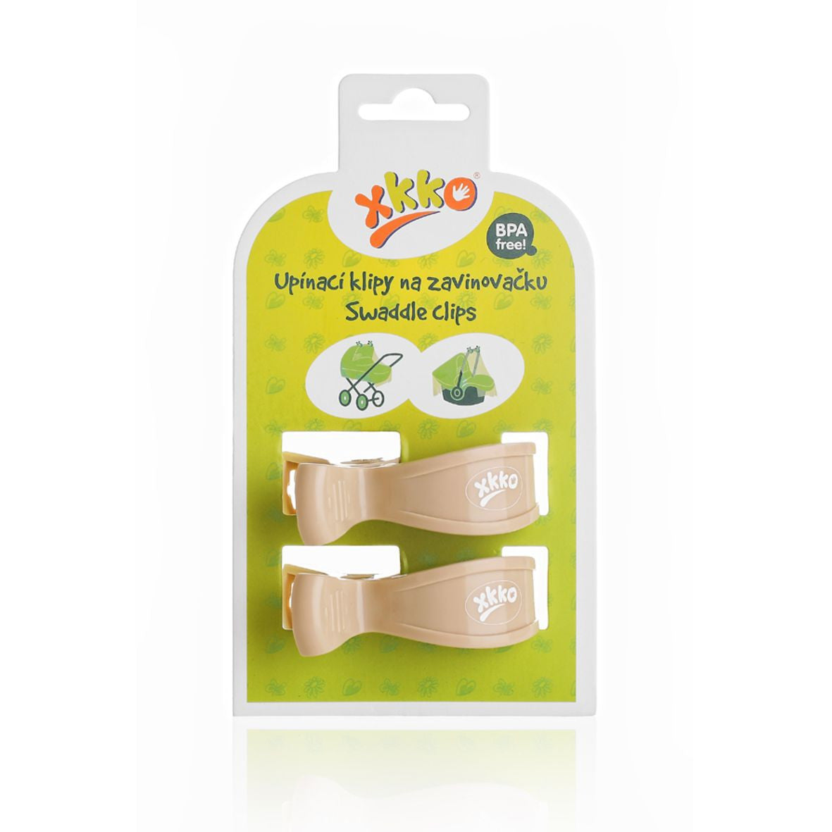 Pram Clips - Light Brown