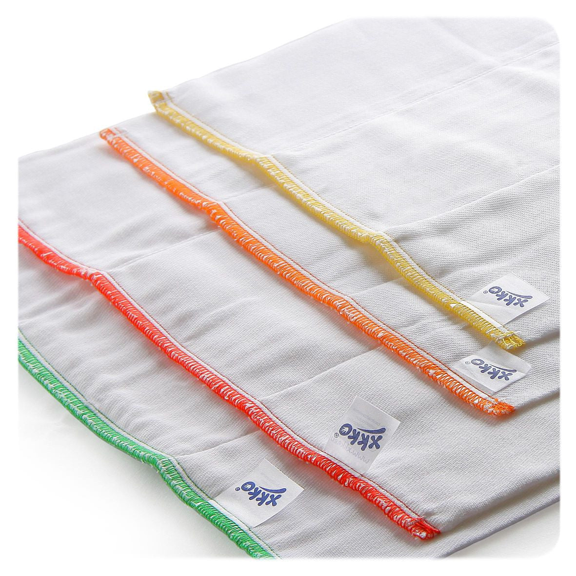 Classic Cotton Twill Prefold Diapers - White (6 Pack) - Regular