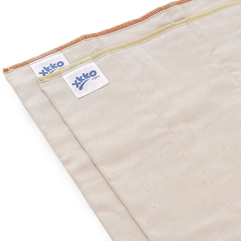 Organic Cotton BirdsEye Prefold Diapers - Natural (6 Pack) - Newborn