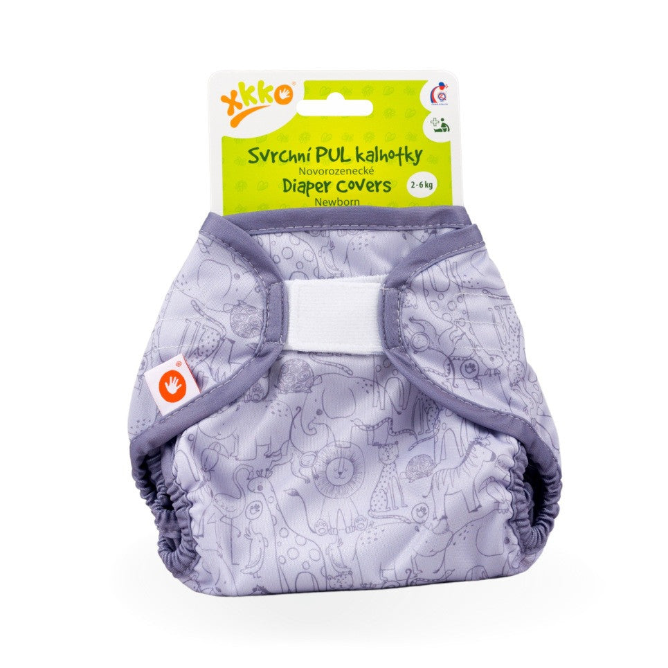 Diaper Cover Newborn - Safari Lavender Aura
