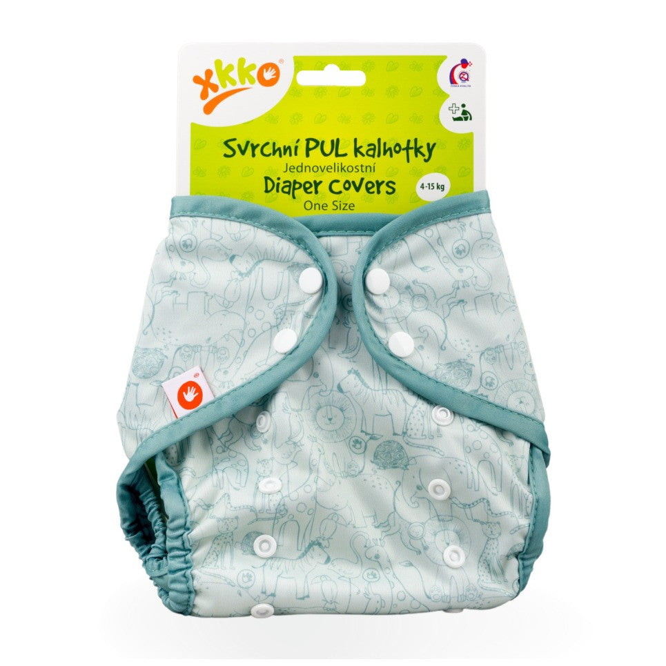 Diaper Cover One Size - Safari Granite Green