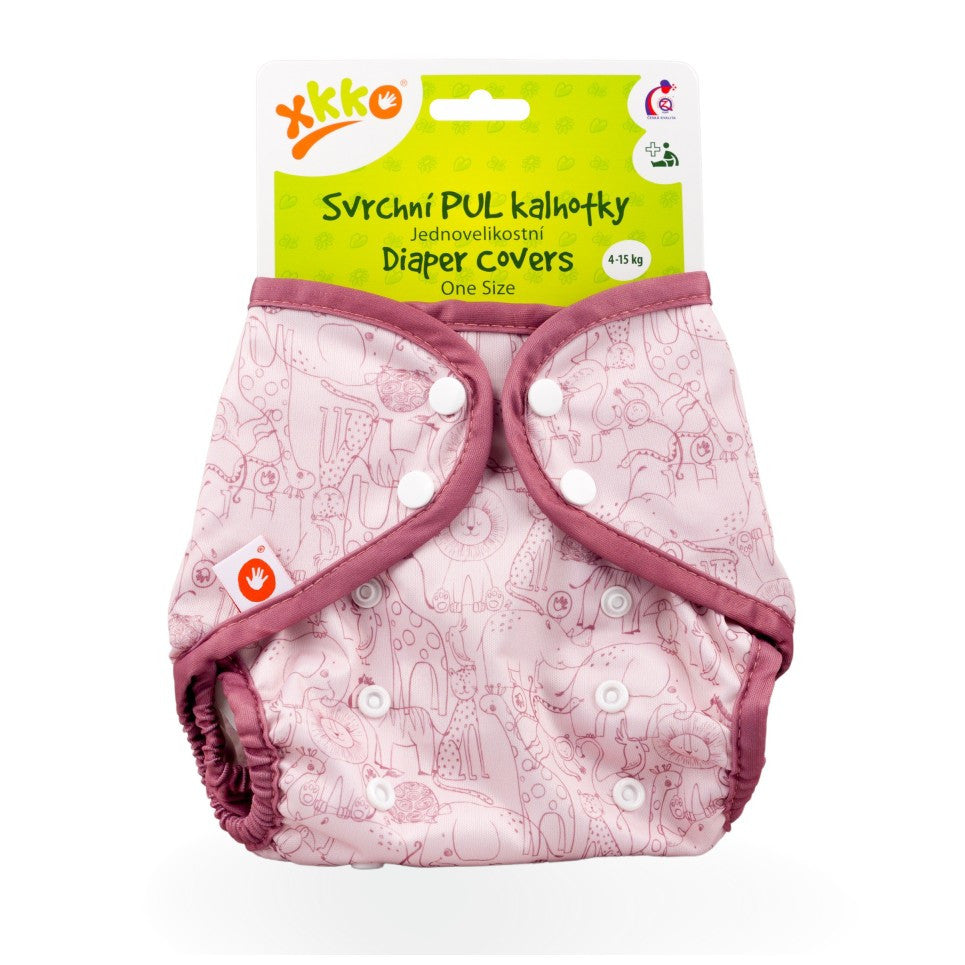Diaper Cover One Size - Safari Mesa Rose
