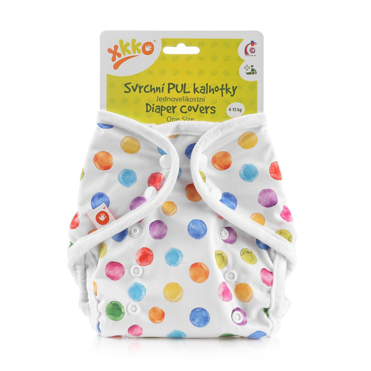 Diaper Cover One Size - Watercolour Polka Dots