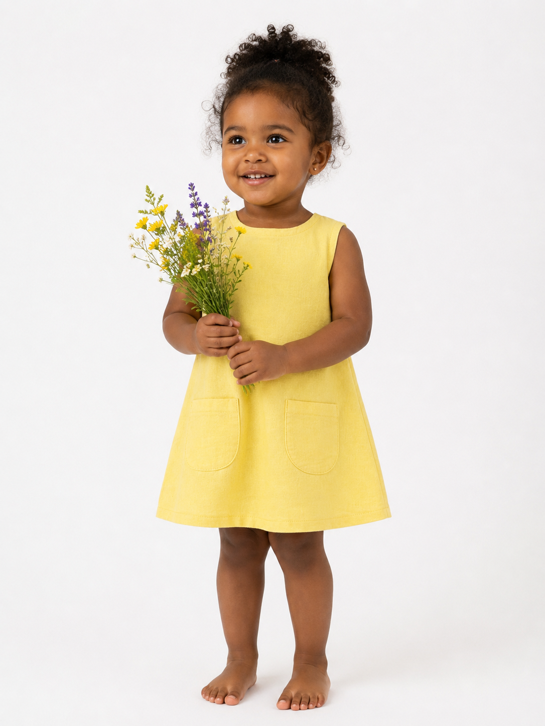 Honey Bee Linen Dress