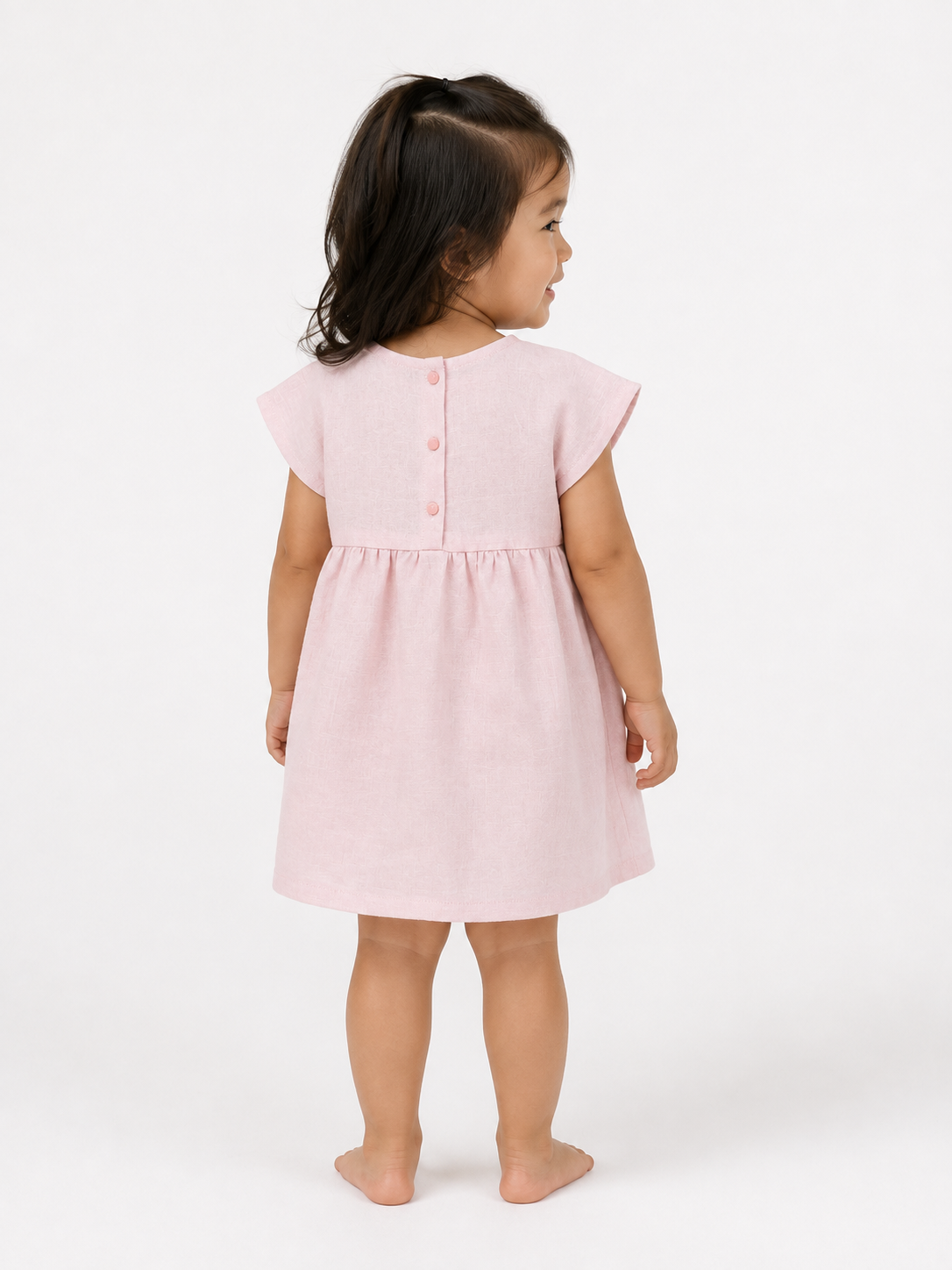 Wild Cherry Linen Dress