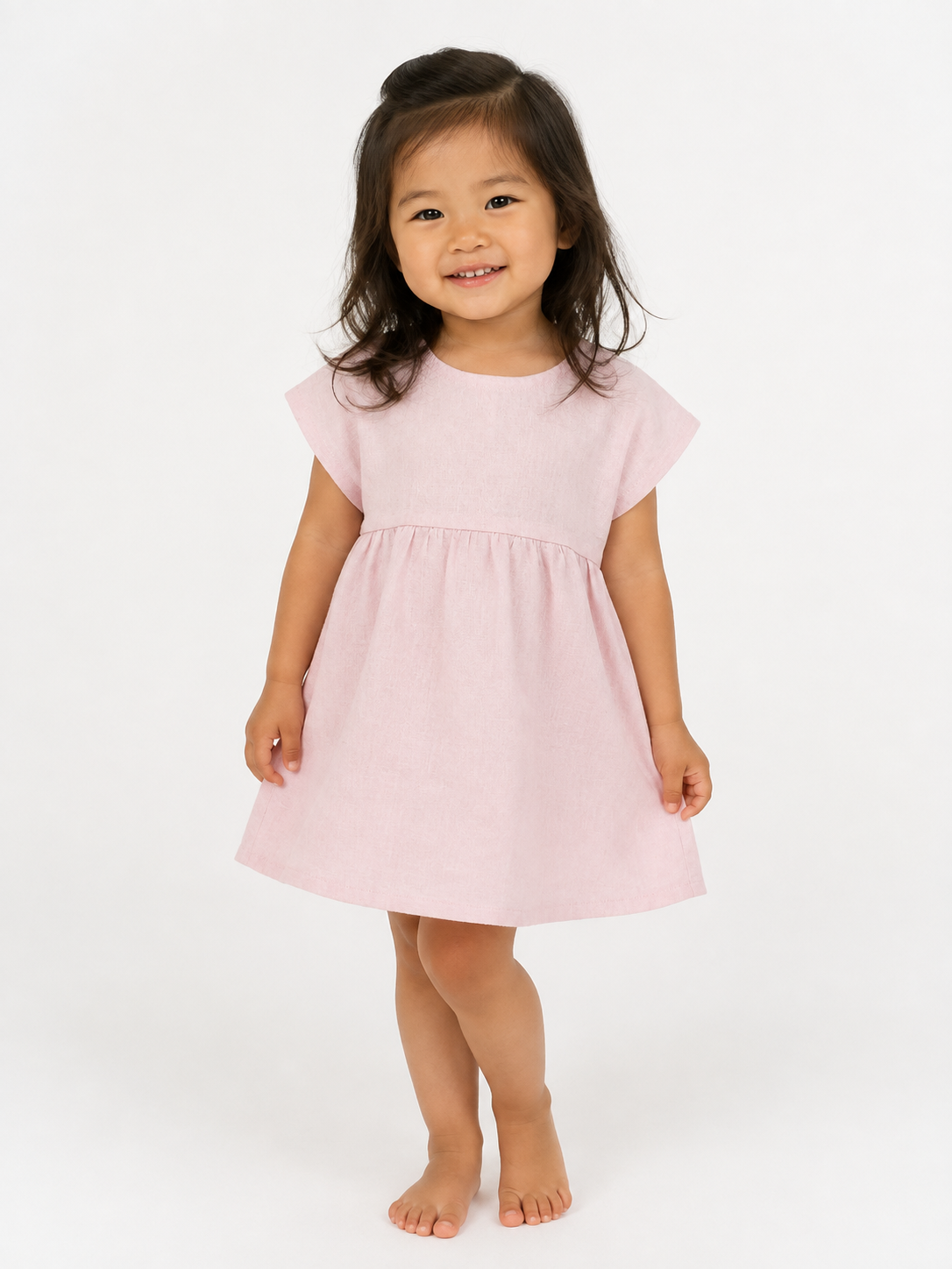 Wild Cherry Linen Dress
