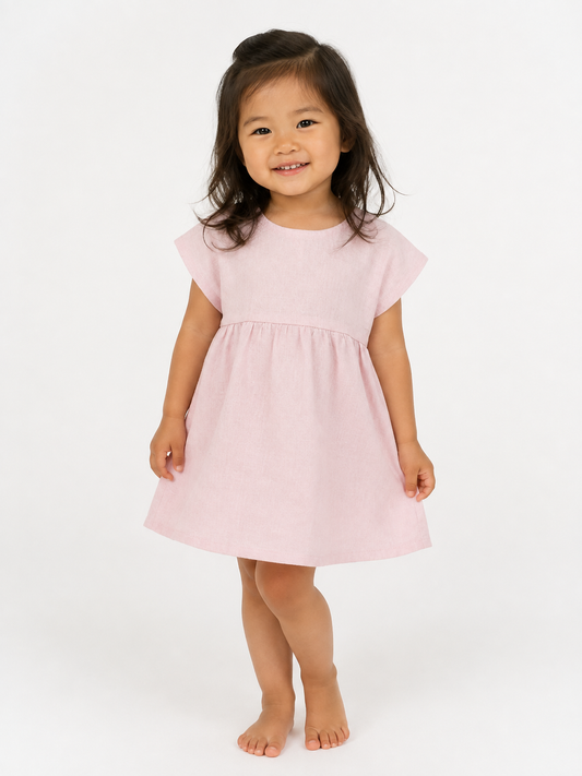 Wild Cherry Linen Dress