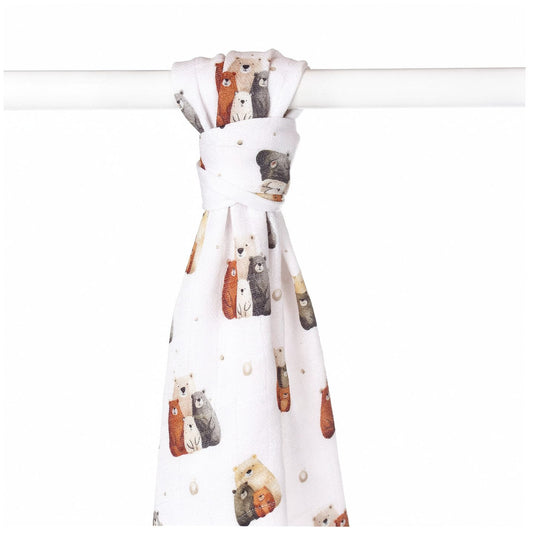 Bamboo Muslin Towel 35.4" x 39.3" - Bear Family