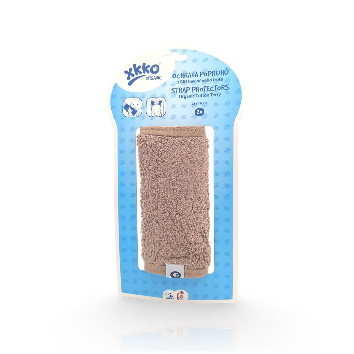 Organic Cotton Strap Covers - Atmosphere (2 Pack)