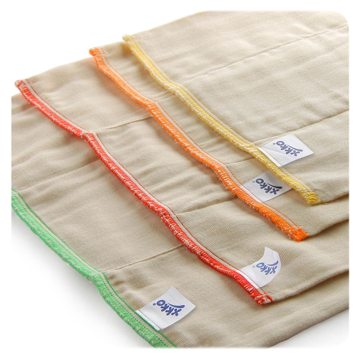 Classic Cotton Twill Prefold Diapers - Natural (6 Pack) - Regular