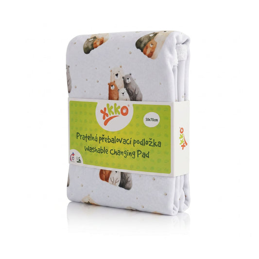 Washable Changing Pad 19.6" x 27.5" - Bear Family