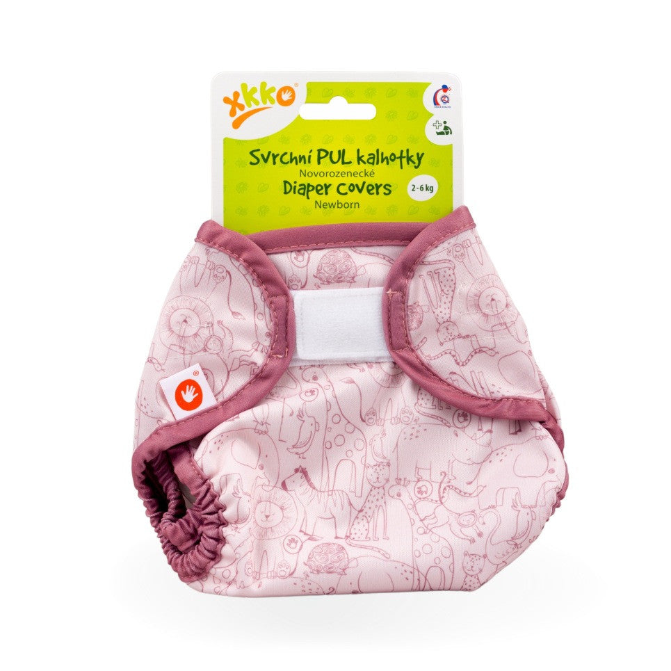 Diaper Cover Newborn - Safari Mesa Rose