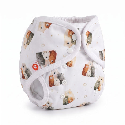 Diaper Cover One Size - Bear Family