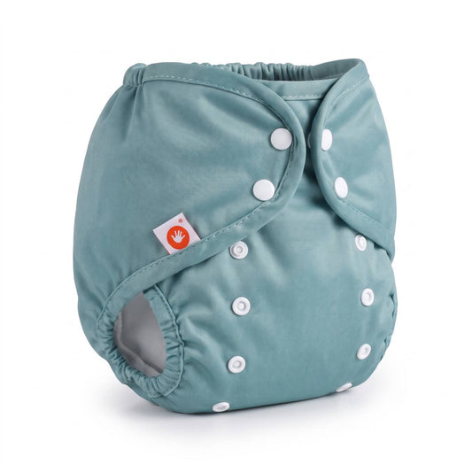 Diaper Cover One Size - Granite Green