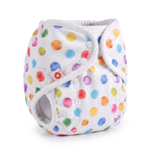 Diaper Cover One Size - Watercolour Polka Dots