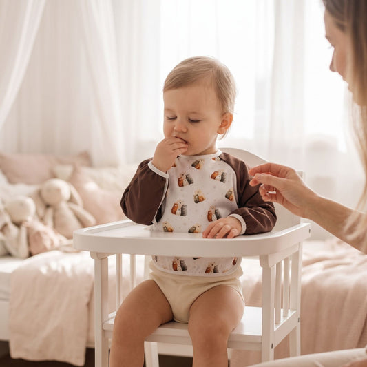 Long-sleeve Bib - Bear Family