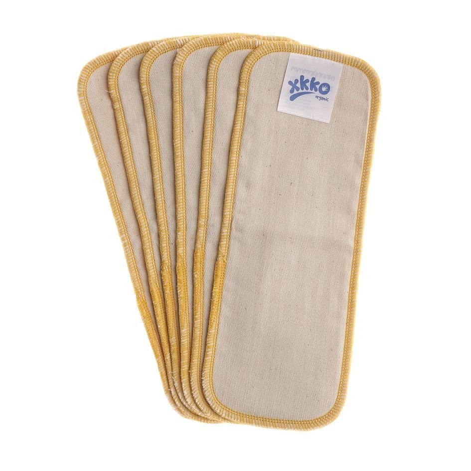 Organic Cotton Twill Booster - Natural (6 Pack) - Small
